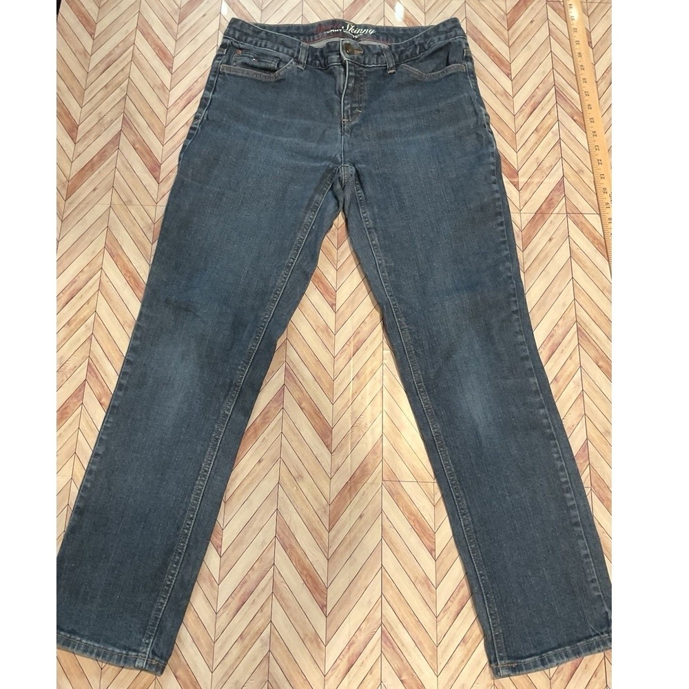 Tommy Hilfiger Spirit Women's Skinny Jeans 10R Medium Wash Mid Rise Denim